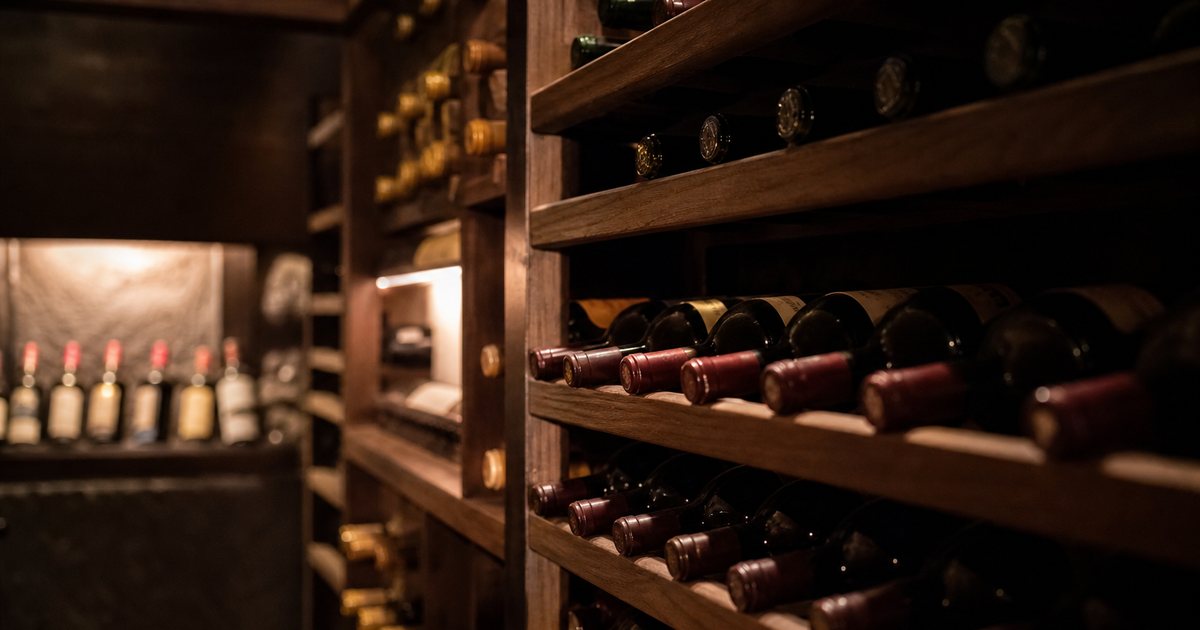 How do you protect a wine collection from light, vibration, and odor?